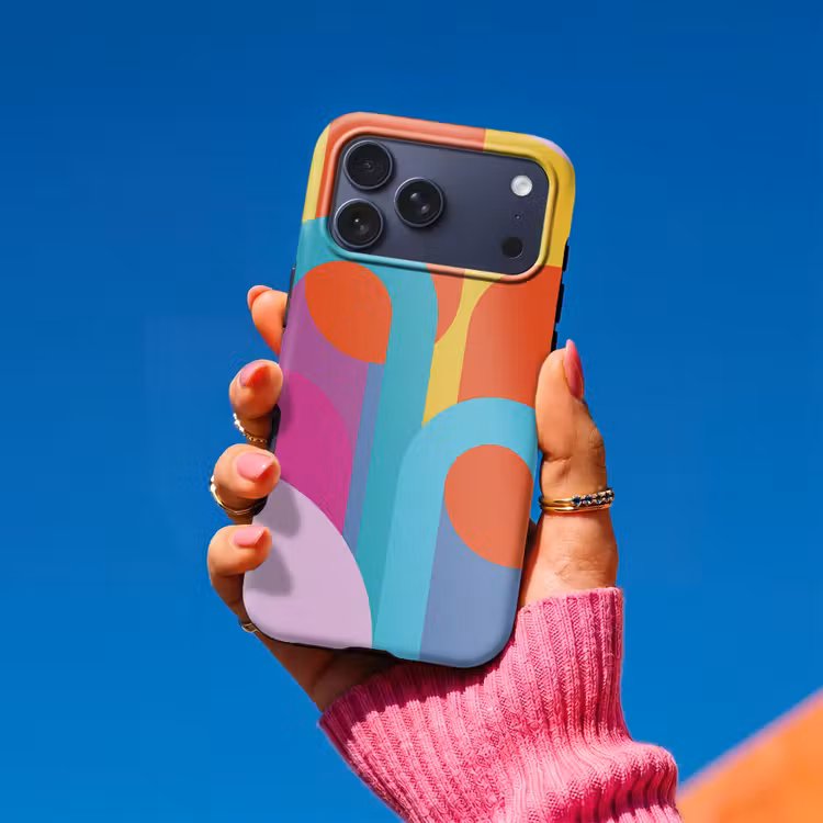 Telefoonhoesje Toughcase - Abstract - Geometrie - Kleurrijk - Modern - Kunst — 2