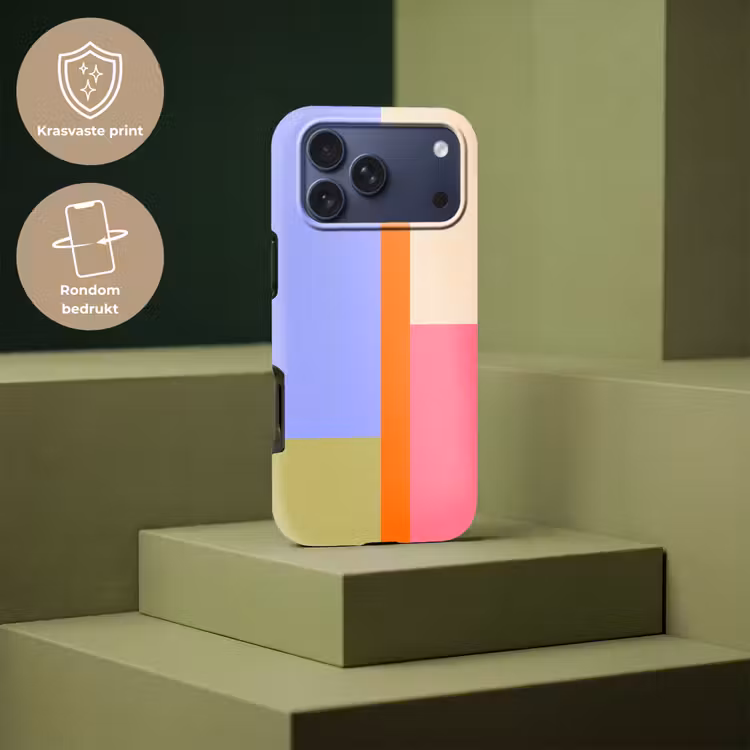 Telefoonhoesje Toughcase - Abstract - Geometrie - Kunst - Modern - Kleurrijk — 7