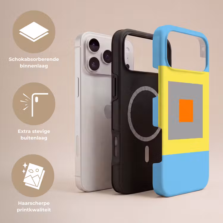 Telefoonhoesje Toughcase - Abstract - Geometrisch - Kleurrijk - Modern - Vormen — 3