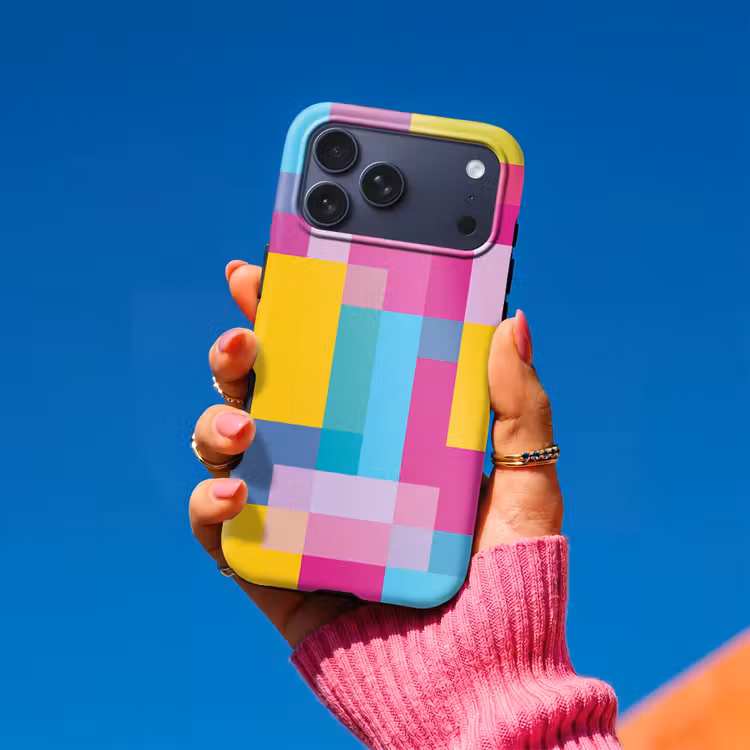 Telefoonhoesje Toughcase - Abstract - Geometrisch - Kunst - Kleurrijk - Modern — 2