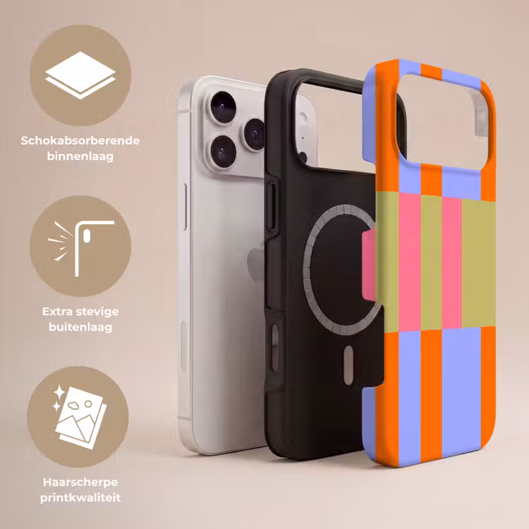 Telefoonhoesje Toughcase - Abstract - Patroon - Geometrisch - Kleurrijk - Modern — 3