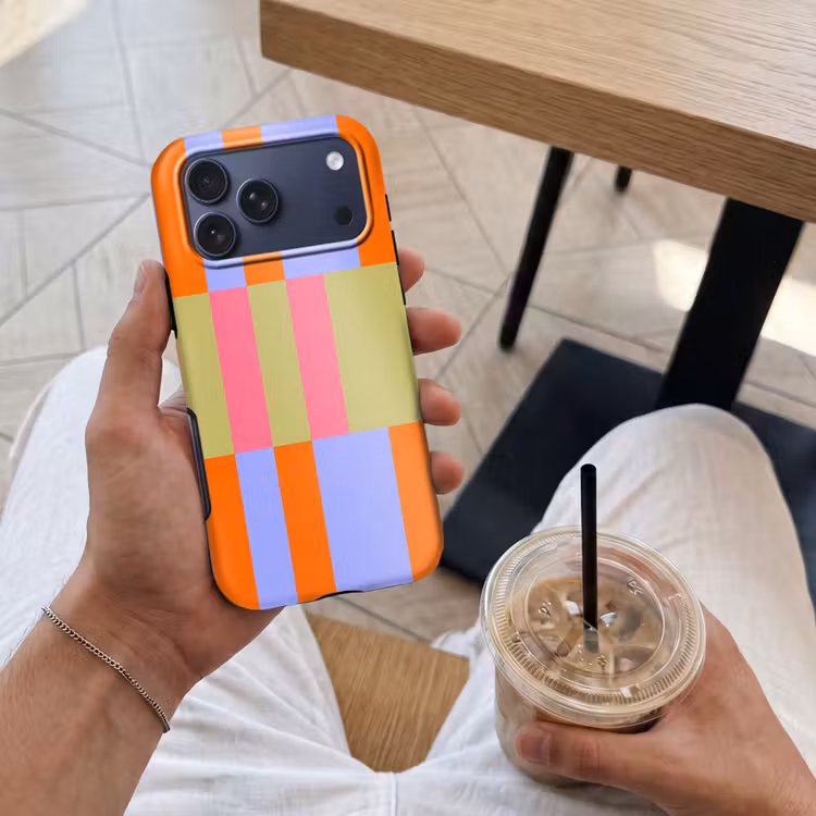 Telefoonhoesje Toughcase - Abstract - Patroon - Geometrisch - Kleurrijk - Modern — 4