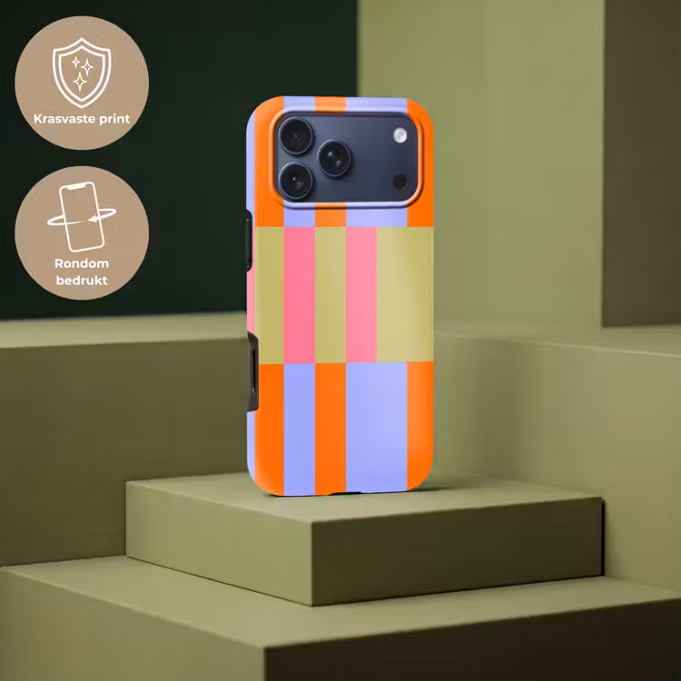 Telefoonhoesje Toughcase - Abstract - Patroon - Geometrisch - Kleurrijk - Modern — 7