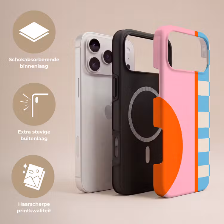 Telefoonhoesje Toughcase - Abstract - Vormen - Geometrisch - Modern - Kleurrijk — 3