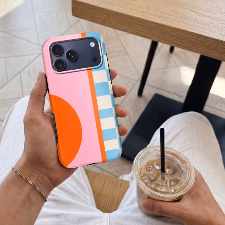 Telefoonhoesje Toughcase - Abstract - Vormen - Geometrisch - Modern - Kleurrijk — 4
