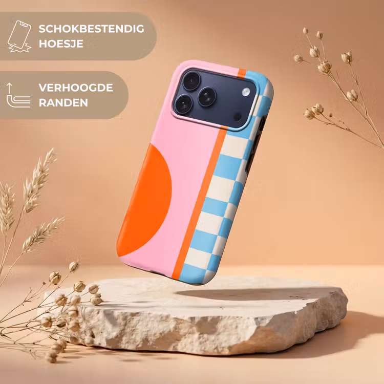 Telefoonhoesje Toughcase - Abstract - Vormen - Geometrisch - Modern - Kleurrijk — 5