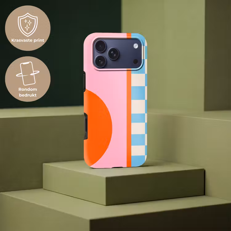 Telefoonhoesje Toughcase - Abstract - Vormen - Geometrisch - Modern - Kleurrijk — 7