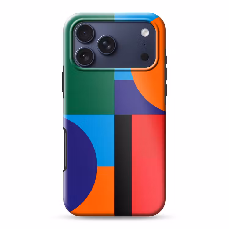 Telefoonhoesje Toughcase - Geometrisch - Abstract - Vormen - Kleurrijk - Modern — 1