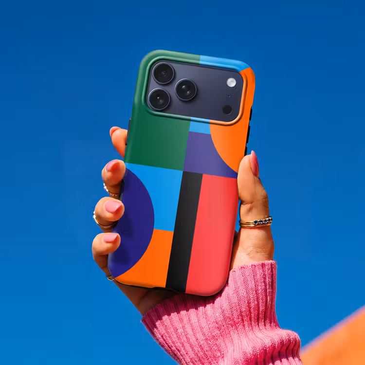 Telefoonhoesje Toughcase - Geometrisch - Abstract - Vormen - Kleurrijk - Modern — 2