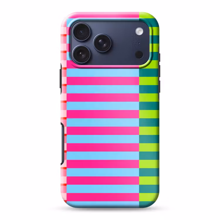 Telefoonhoesje Toughcase - Patroon - Strepen - Modern - Abstract - Kleurrijk — 1