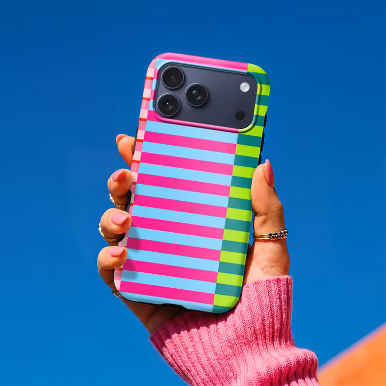 Telefoonhoesje Toughcase - Patroon - Strepen - Modern - Abstract - Kleurrijk — 2