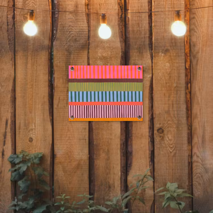 Tuinposter - Abstract - Strepen - Modern - Kleurrijk - Kunst — 2