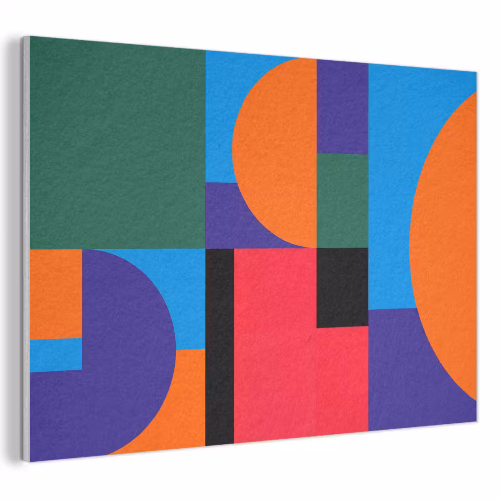 Akoestisch schilderij - Geometrisch - Abstract - Vormen - Kleurrijk - Modern — 1