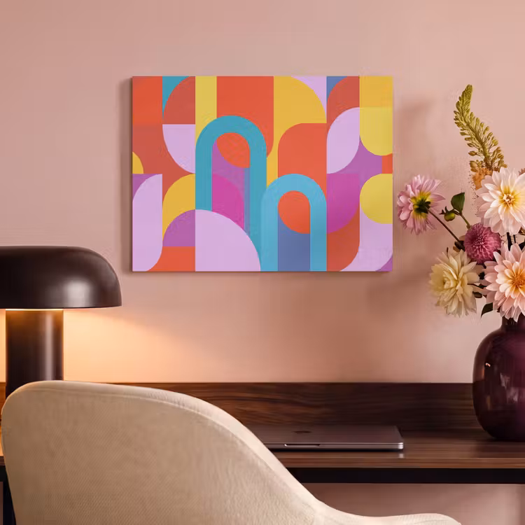 Akoestisch schilderij - Abstract - Geometrie - Kleurrijk - Modern - Kunst — 6