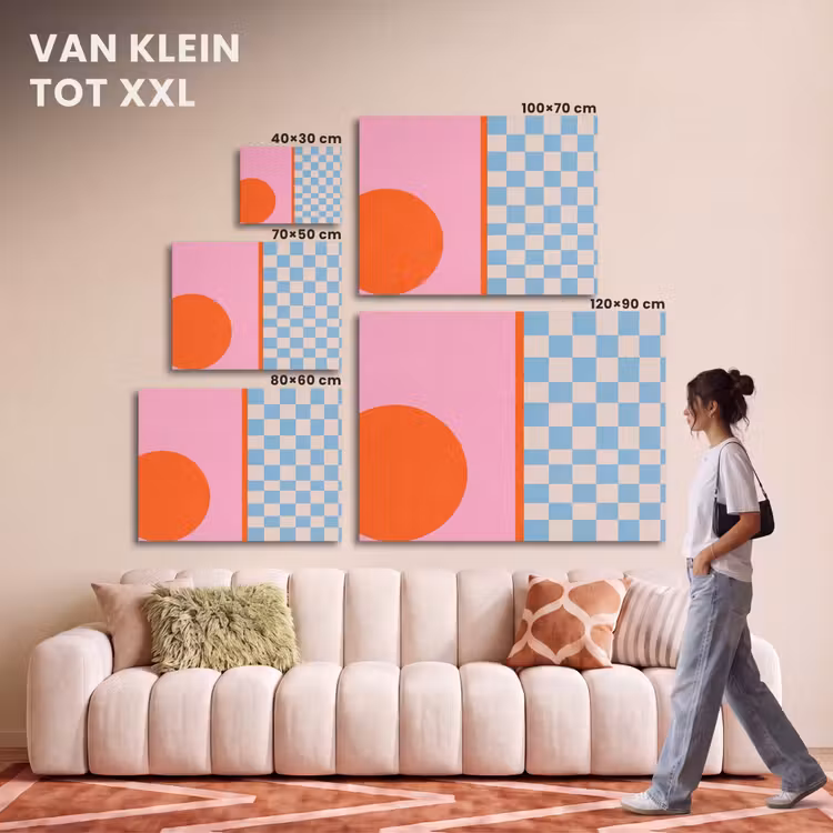 Akoestisch schilderij - Abstract - Vormen - Geometrisch - Modern - Kleurrijk — 7