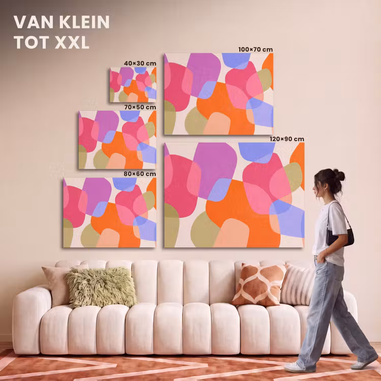 Akoestisch schilderij - Abstract - Vormen - Modern - Kleurrijk — 7