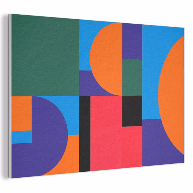 Akoestisch schilderij - Geometrisch - Abstract - Vormen - Kleurrijk - Modern — 1