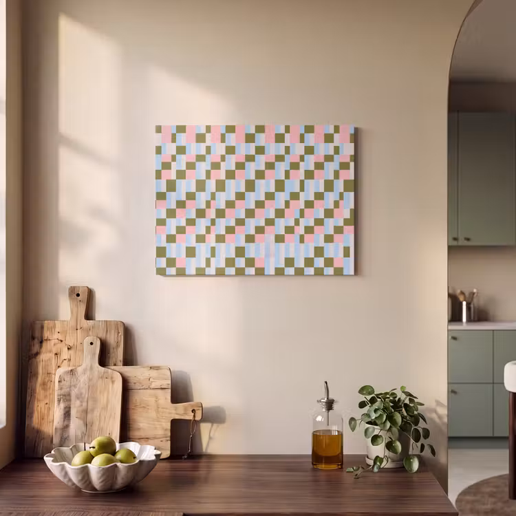 Akoestisch schilderij - Patroon - Geometrisch - Abstract - Kleurrijk - Modern — 4