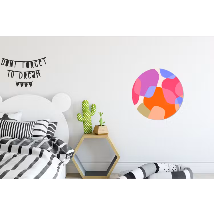 Wandcirkel - Aluminium - Abstract - Vormen - Modern - Kleurrijk — 5