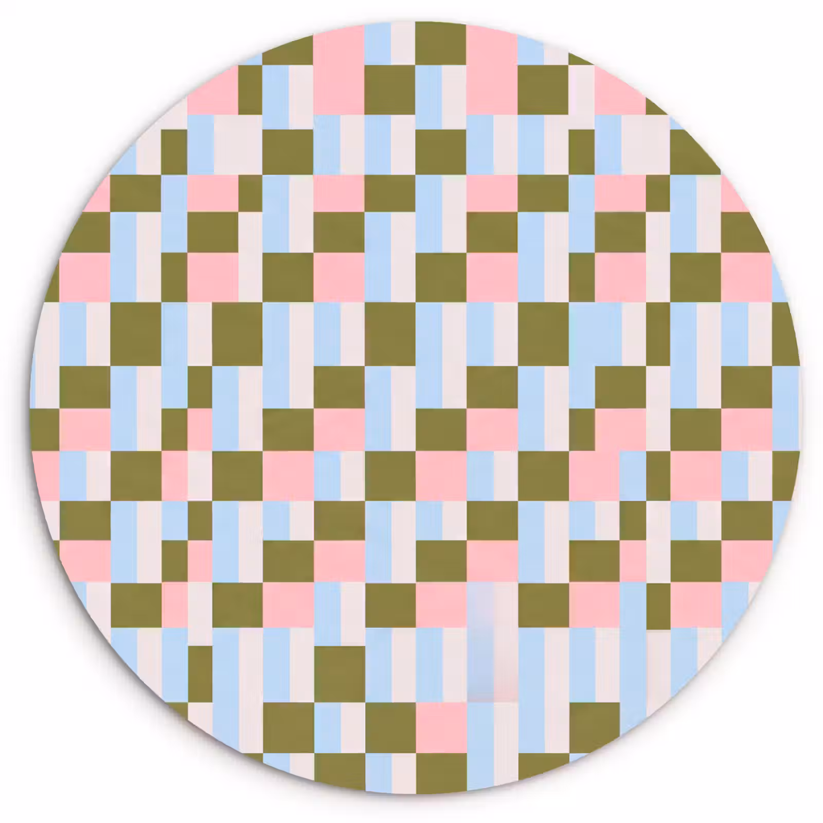 Wandcirkel - Glas - Patroon - Geometrisch - Abstract - Kleurrijk - Modern — 1