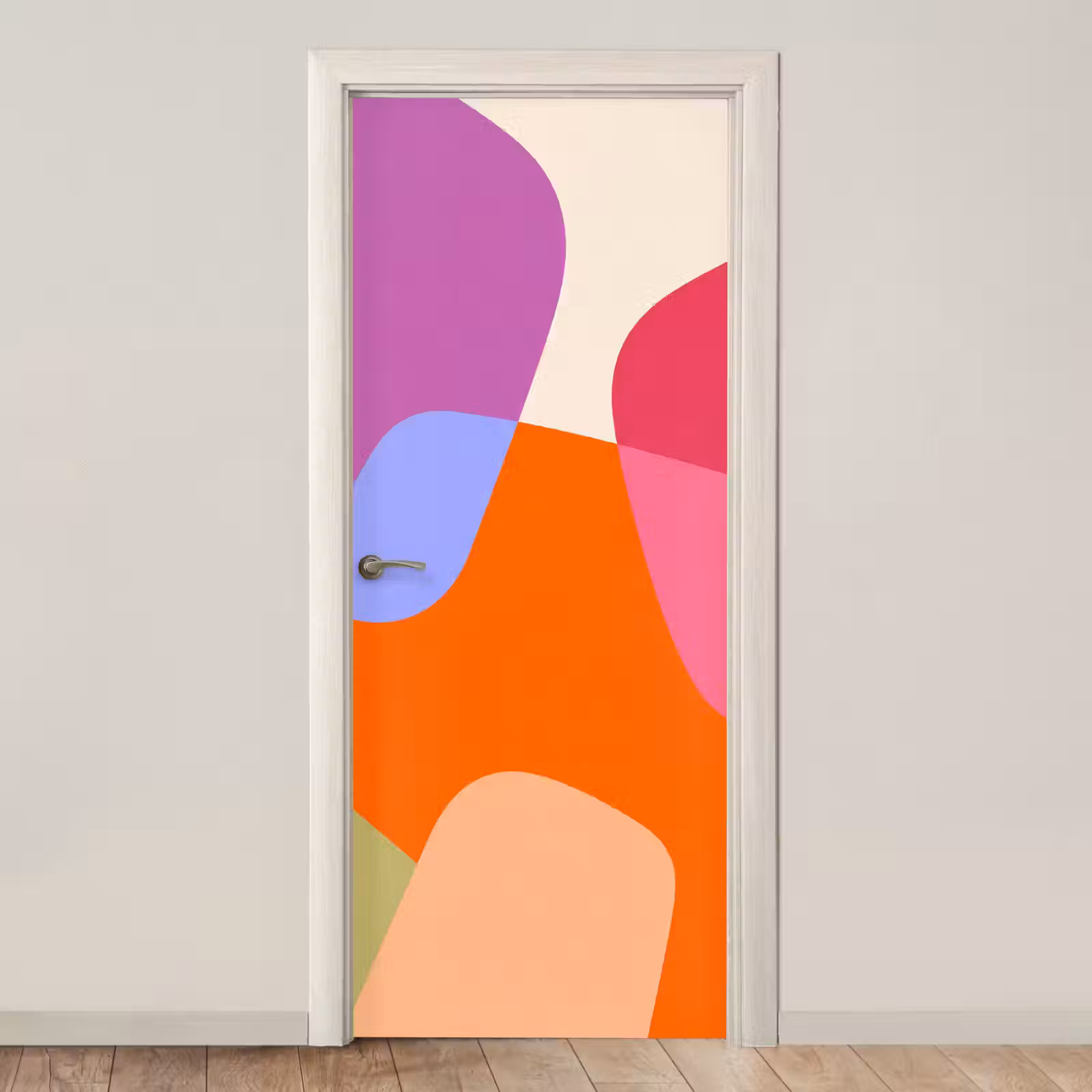 Deursticker - Abstract - Vormen - Modern - Kleurrijk — 1