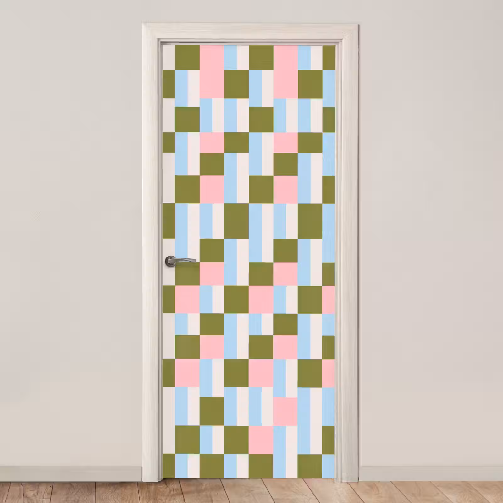 Deursticker - Patroon - Geometrisch - Abstract - Kleurrijk - Modern — 1
