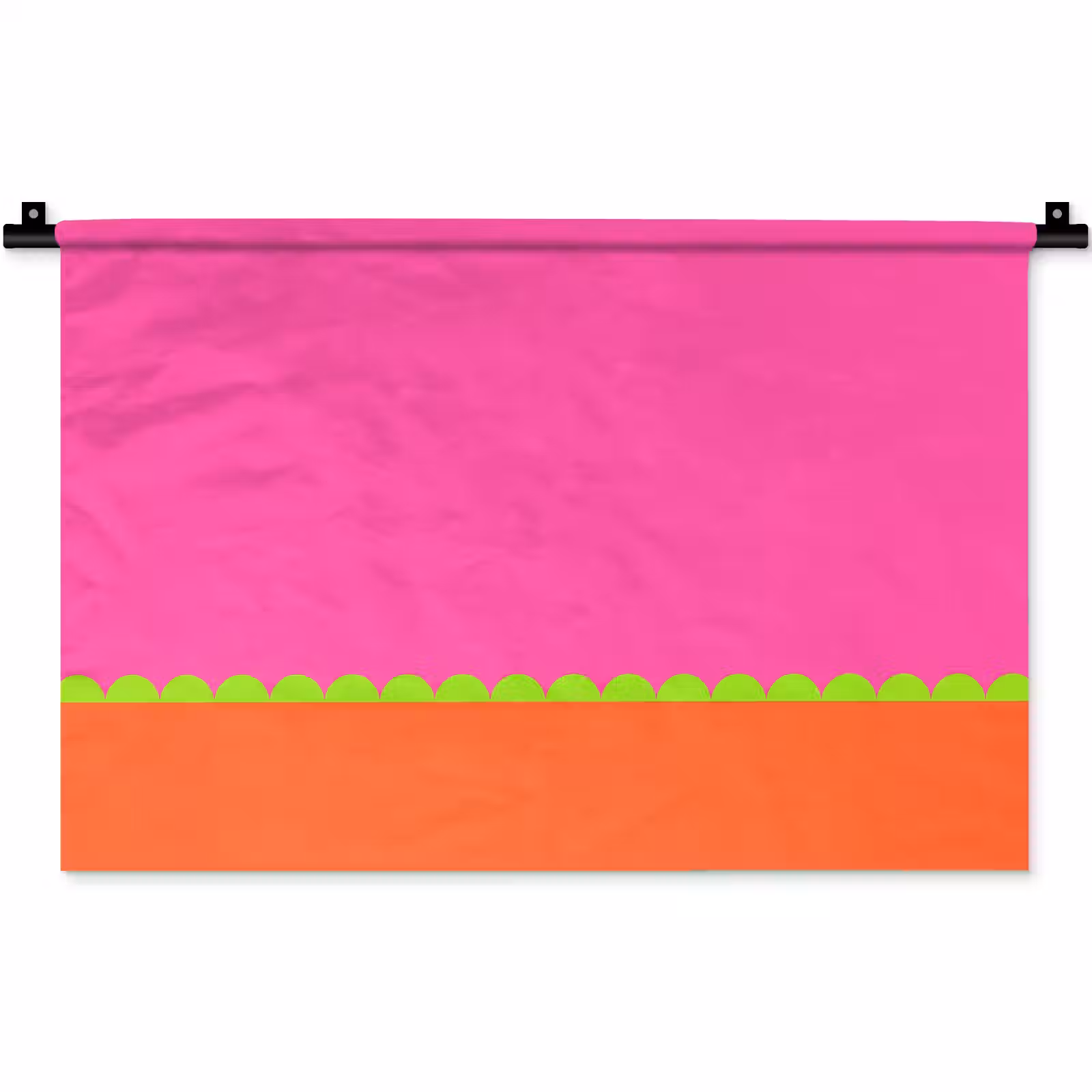 Wandkleed - Abstract - Geometrisch - Kleurblokken - Roze - Oranje — 1