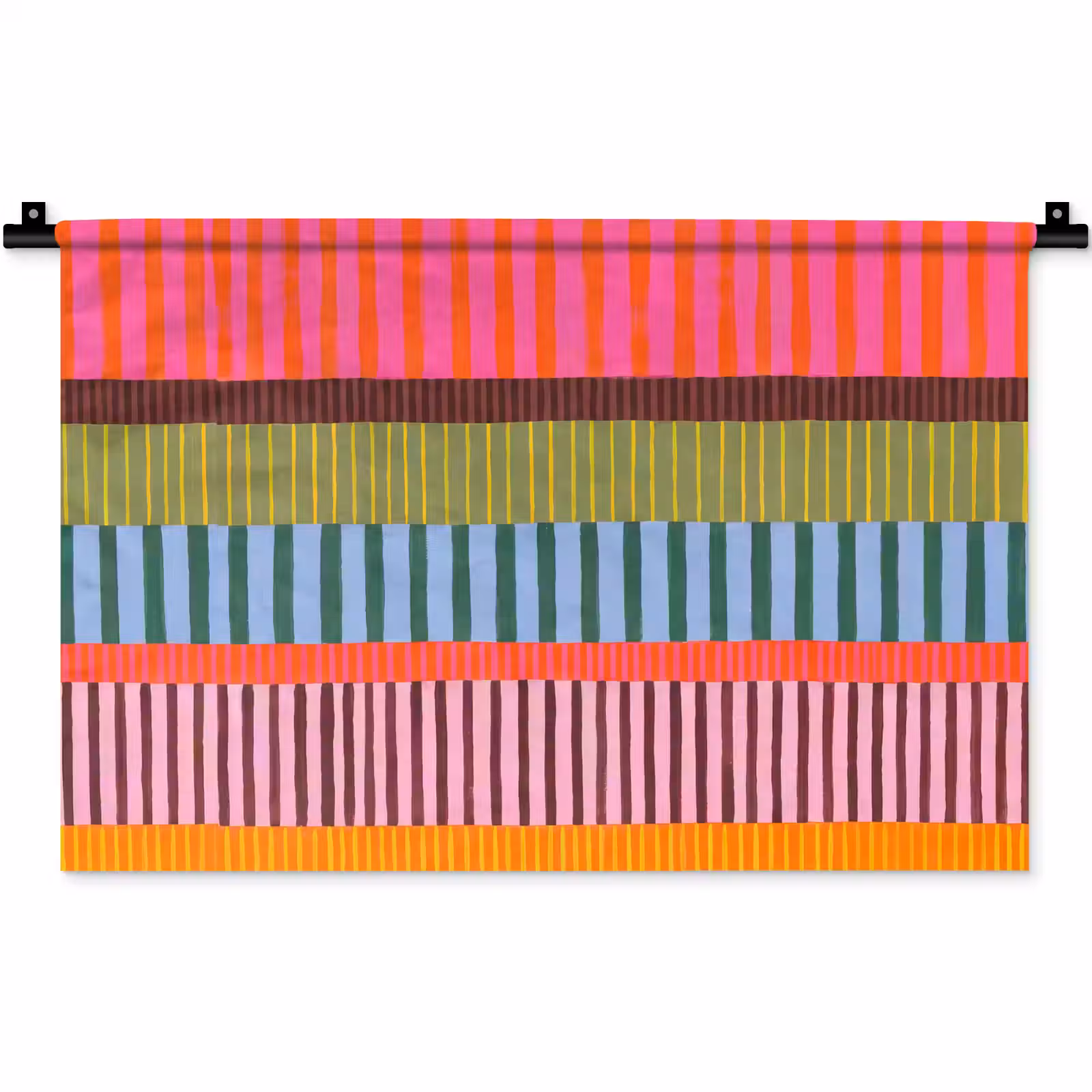 Wandkleed - Abstract - Strepen - Modern - Kleurrijk - Kunst — 1