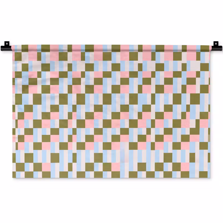 Wandkleed - Patroon - Geometrisch - Abstract - Kleurrijk - Modern — 1