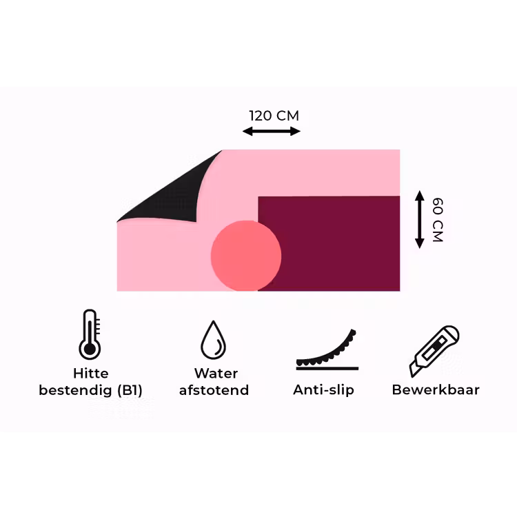 Keukenloper - Abstract - Vormen - Roze - Modern - Design — 5