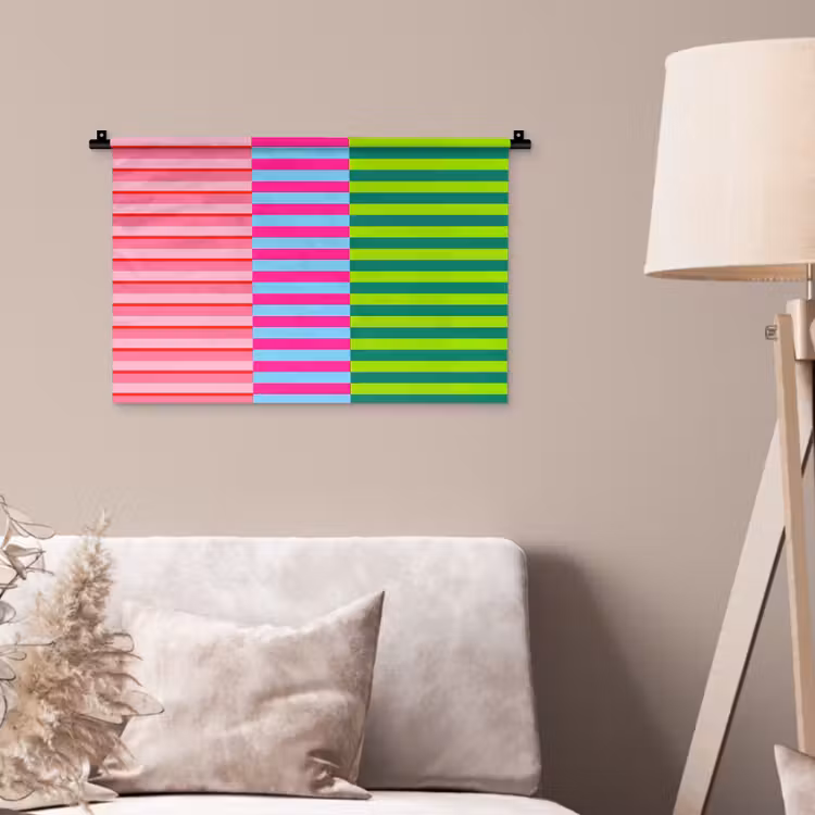 Wandkleed - Patroon - Strepen - Modern - Abstract - Kleurrijk — 2