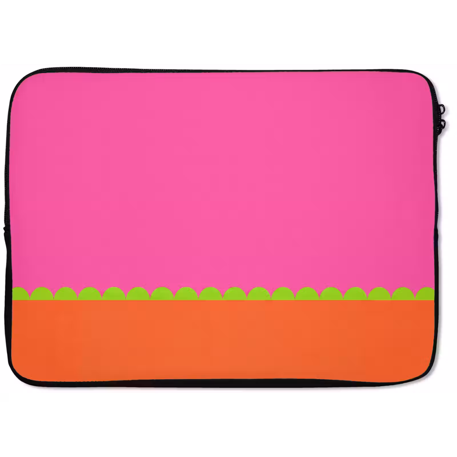Laptophoes - Abstract - Geometrisch - Kleurblokken - Roze - Oranje — 1