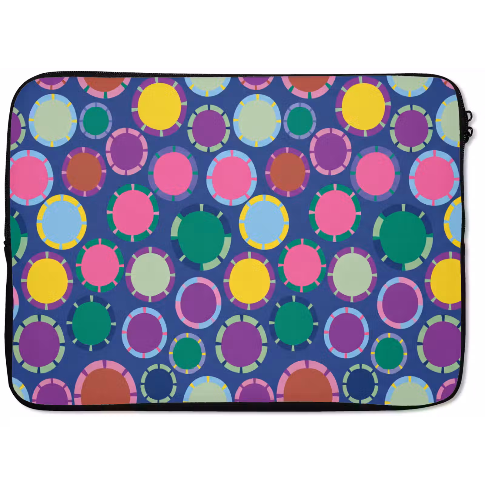Laptophoes - Patroon - Cirkels - Abstract - Kleurrijk — 1