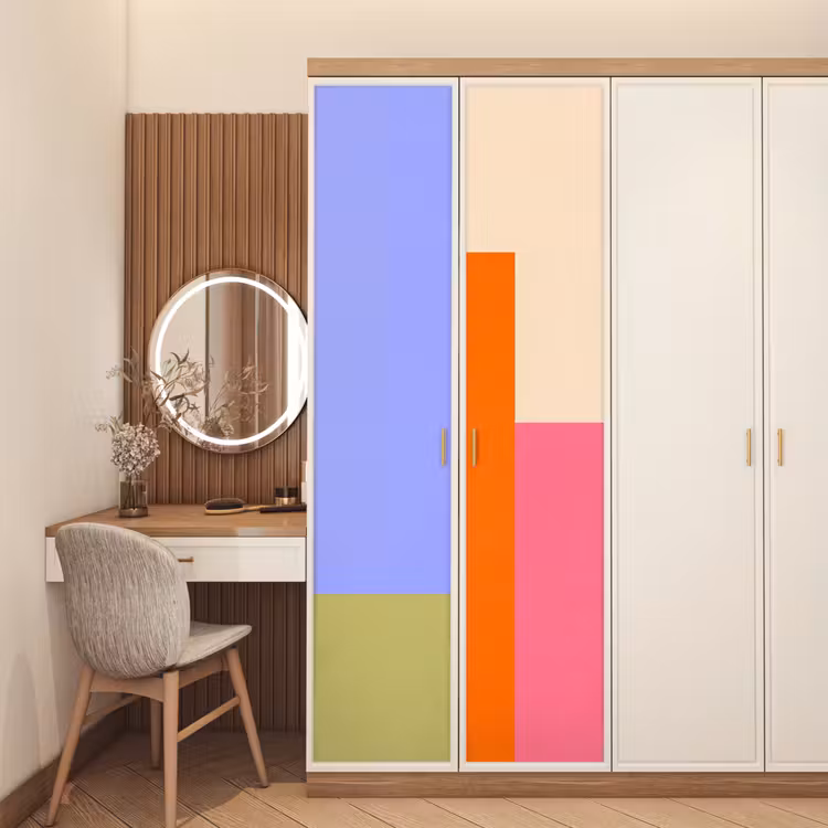 Deursticker - Abstract - Geometrie - Kunst - Modern - Kleurrijk — 5