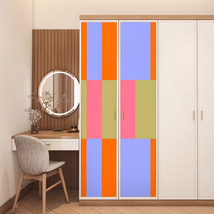 Deursticker - Abstract - Patroon - Geometrisch - Kleurrijk - Modern — 5