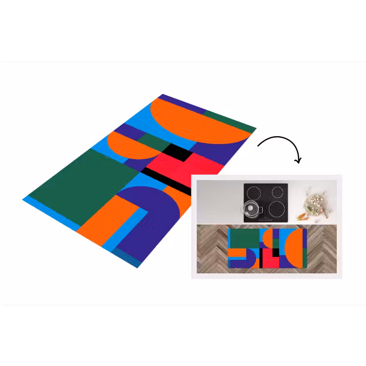 Keukenloper - Geometrisch - Abstract - Vormen - Kleurrijk - Modern — 1