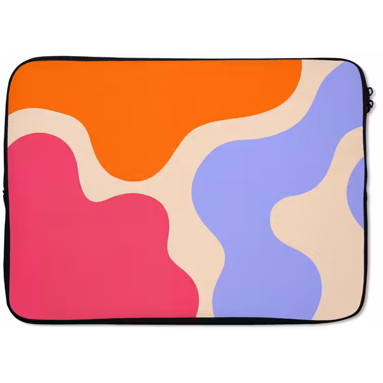 Laptophoes - Abstract - Organische vormen - Design - Modern - Kleurrijk — 1