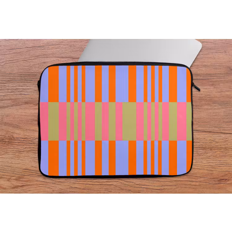 Laptophoes - Abstract - Patroon - Geometrisch - Kleurrijk - Modern — 2