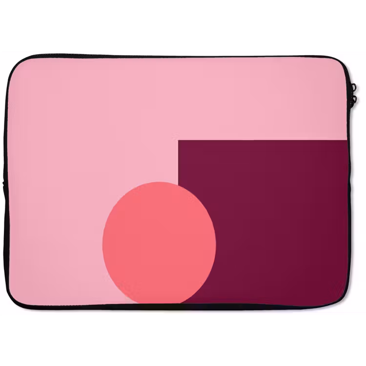 Laptophoes - Abstract - Vormen - Roze - Modern - Design — 1