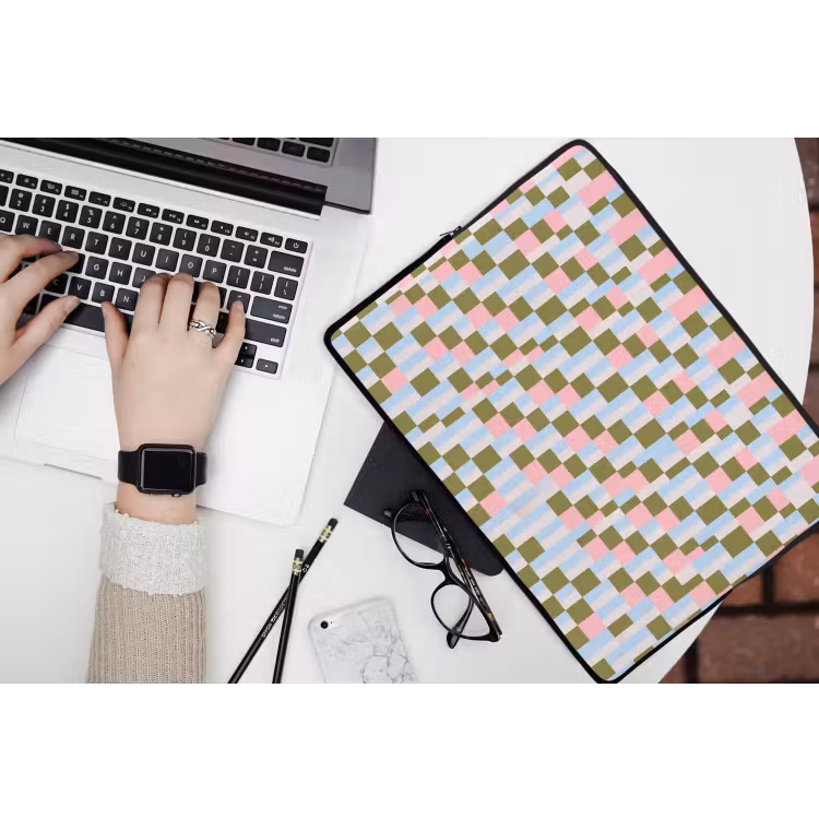 Laptophoes - Patroon - Geometrisch - Abstract - Kleurrijk - Modern — 3