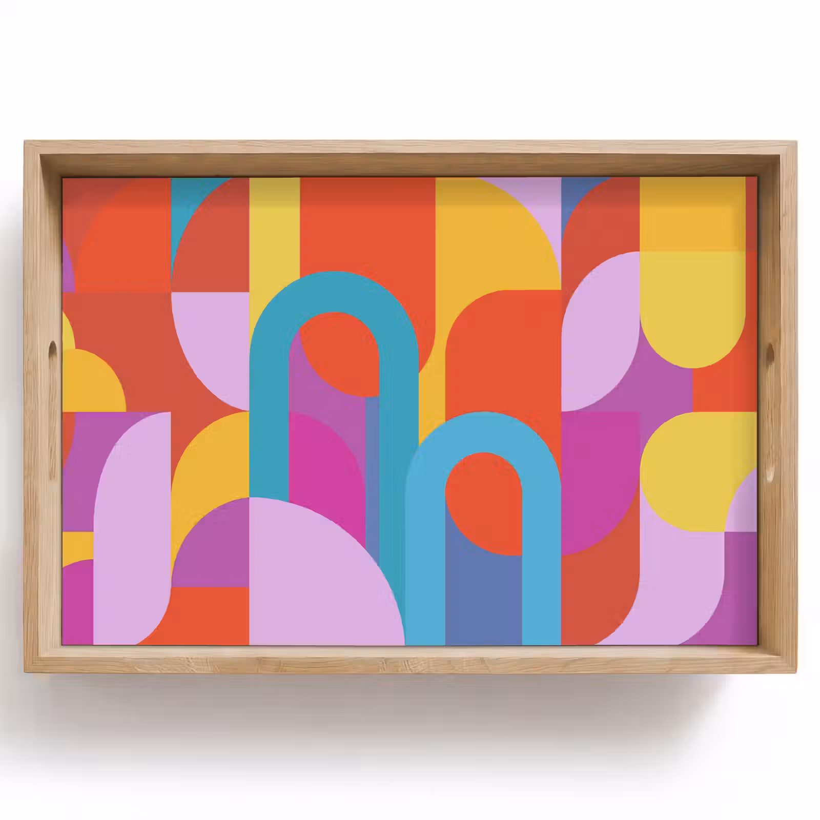 Dienblad - Abstract - Geometrie - Kleurrijk - Modern - Kunst — 1