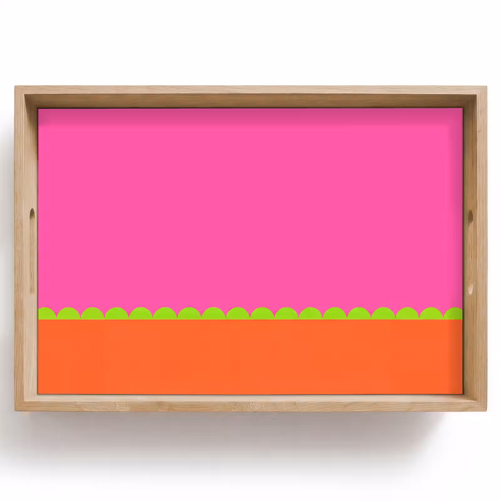 Dienblad - Abstract - Geometrisch - Kleurblokken - Roze - Oranje — 1