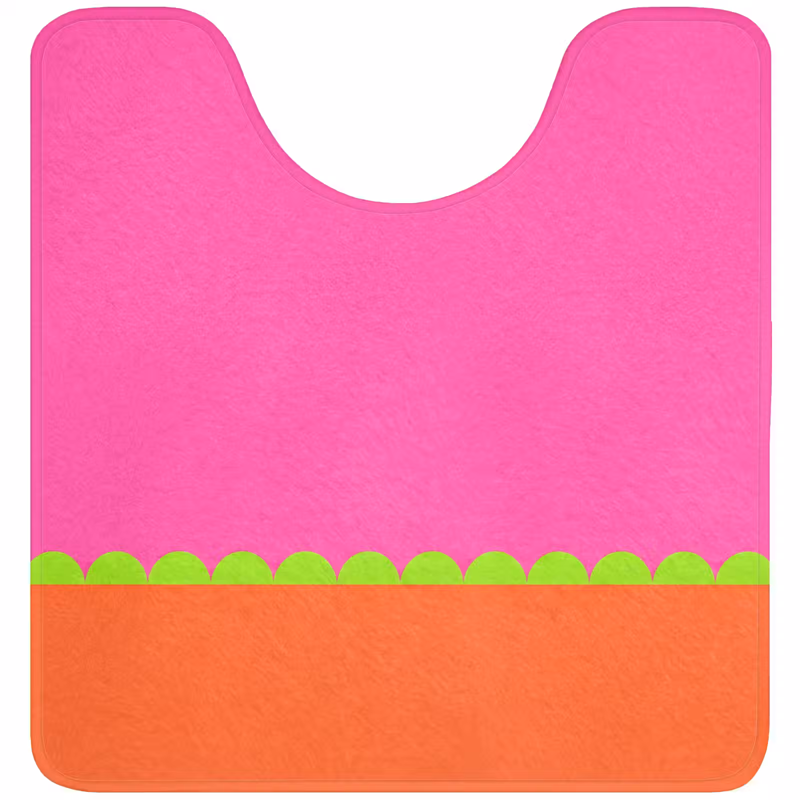 Wc Mat - Abstract - Geometrisch - Kleurblokken - Roze - Oranje — 1
