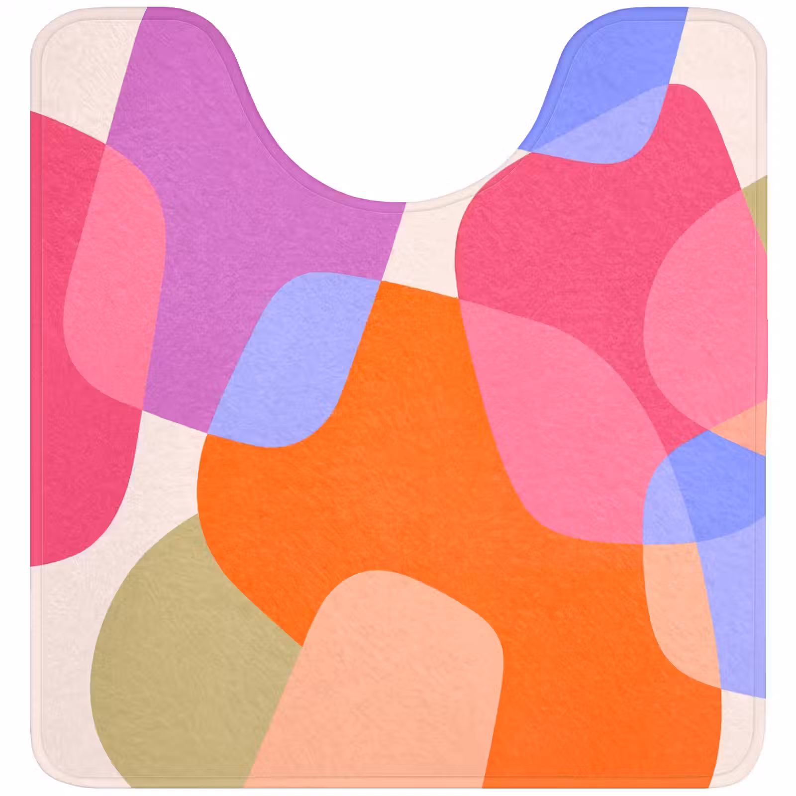 Wc Mat - Abstract - Vormen - Modern - Kleurrijk — 1