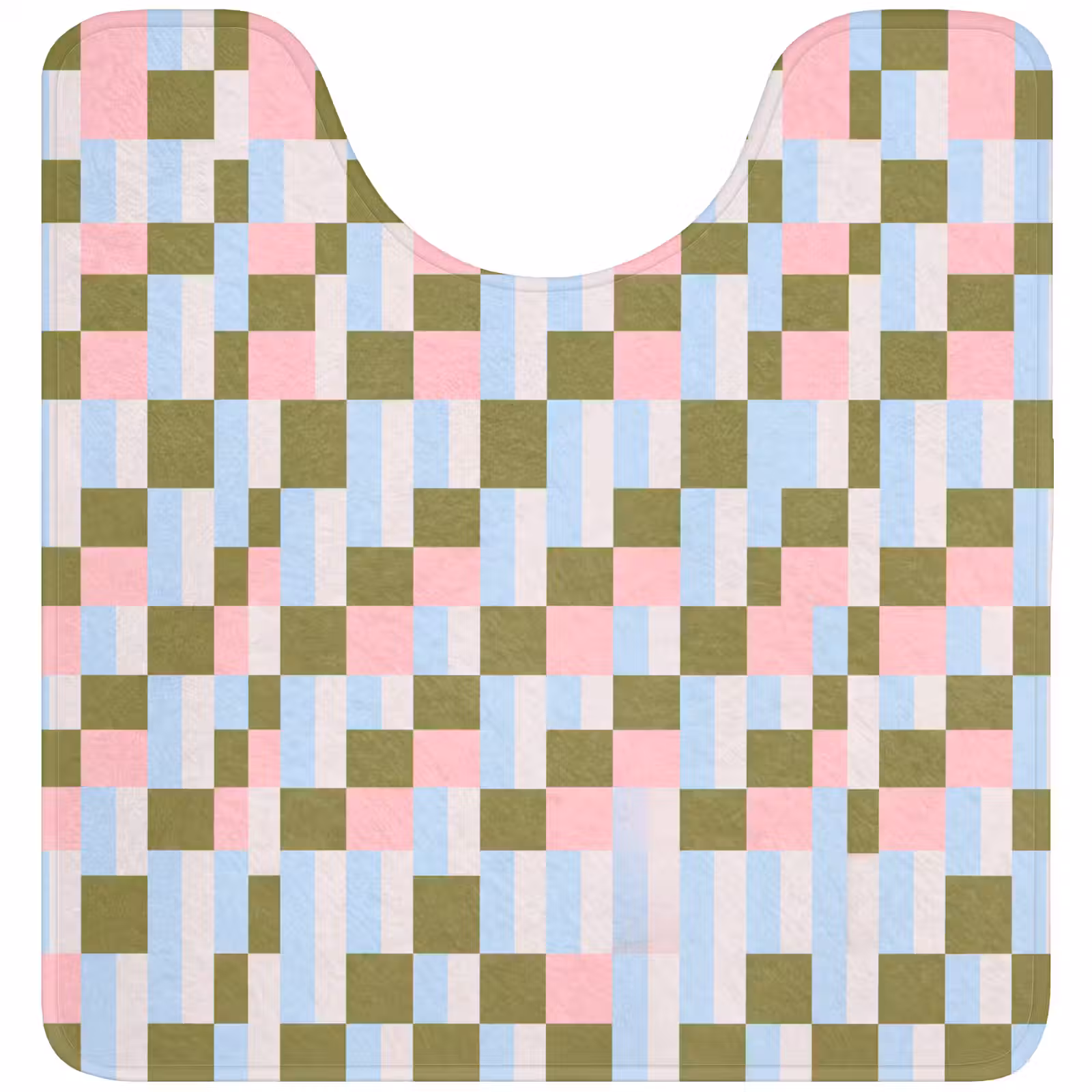 Wc Mat - Patroon - Geometrisch - Abstract - Kleurrijk - Modern — 1