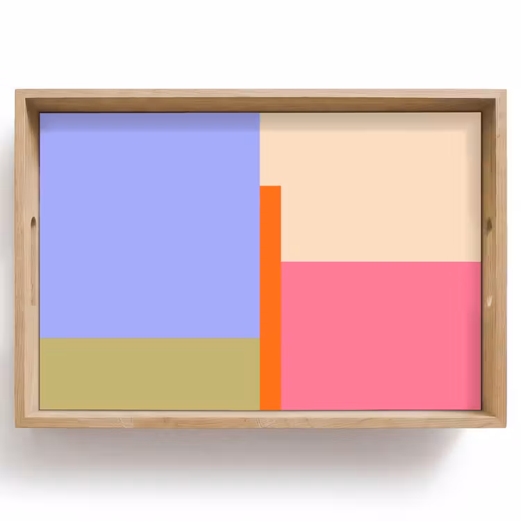 Dienblad - Abstract - Geometrie - Kunst - Modern - Kleurrijk — 1