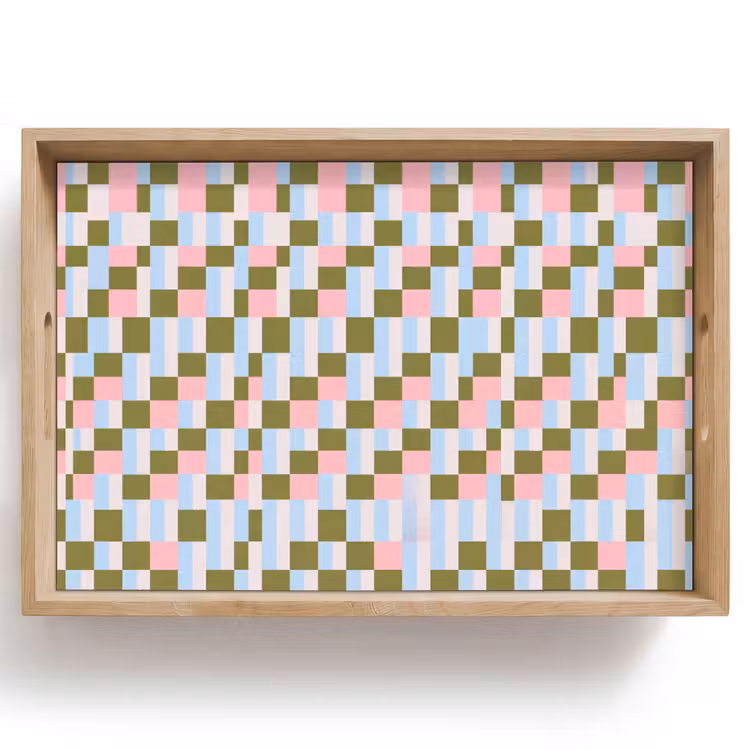 Dienblad - Patroon - Geometrisch - Abstract - Kleurrijk - Modern — 1