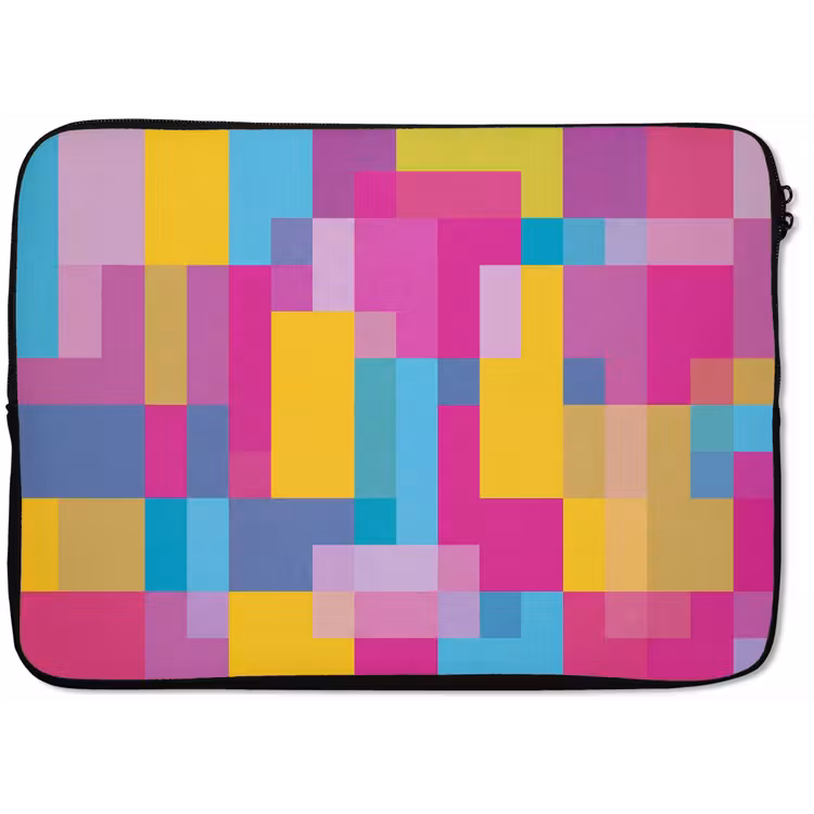 Laptophoes - Abstract - Geometrisch - Kunst - Kleurrijk - Modern — 1