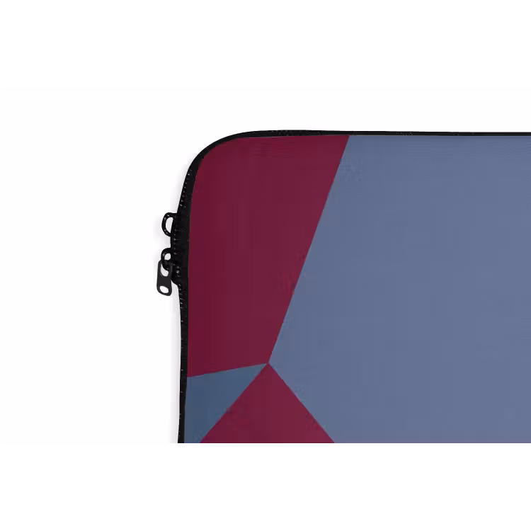 Laptophoes - Abstract - Vormen - Modern - Blauw - Oranje — 5