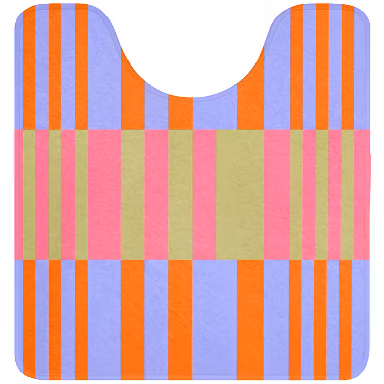 Wc Mat - Abstract - Patroon - Geometrisch - Kleurrijk - Modern — 1
